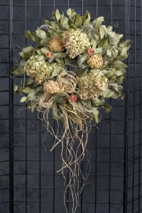 Custom Decorated Salal Wreath